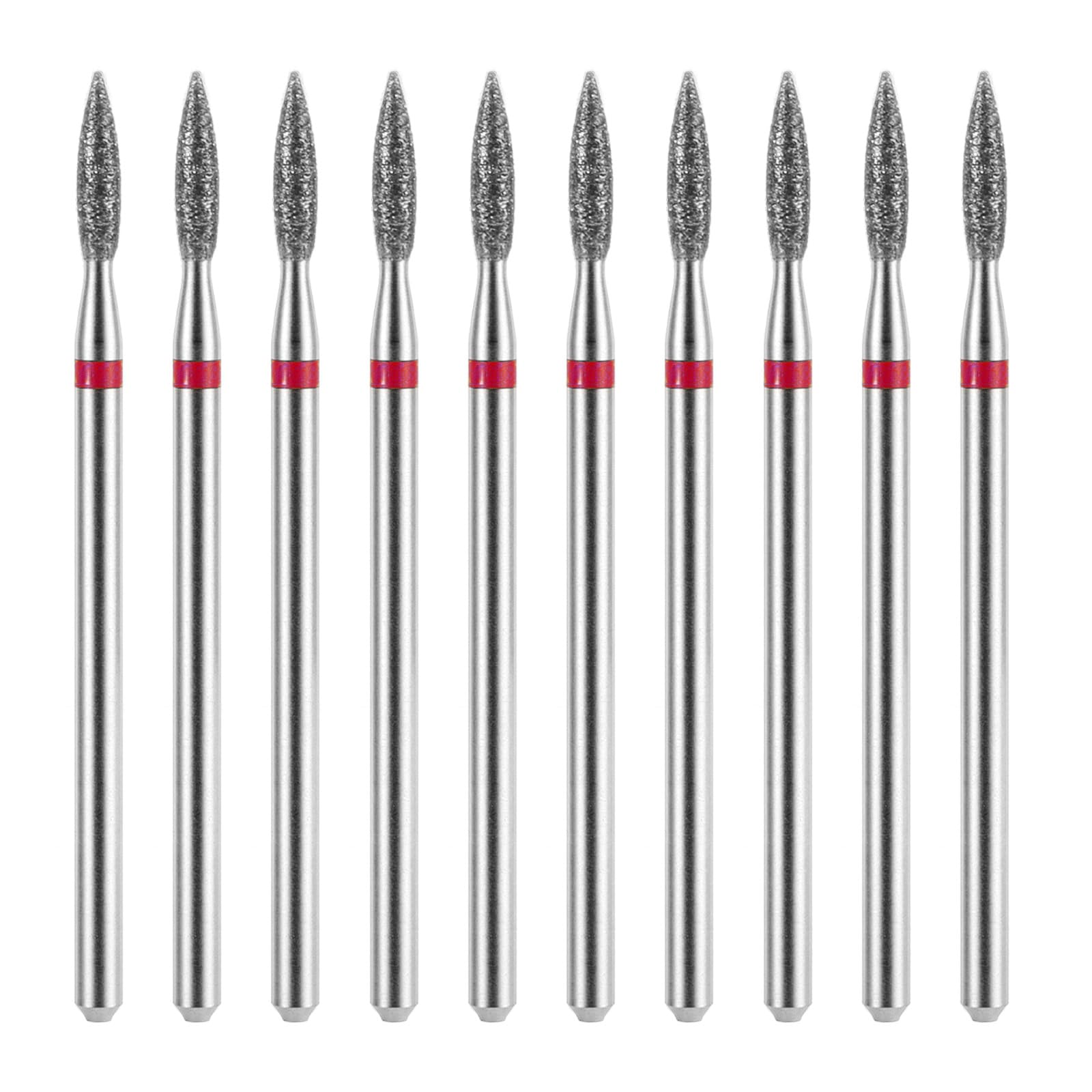 Hariendny diamond flame cuticle bit close-up for precise removal