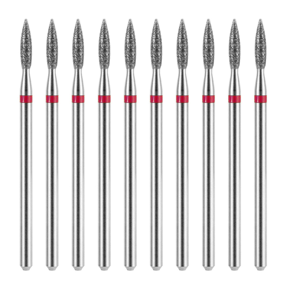 Hariendny diamond flame cuticle bit close-up for precise removal