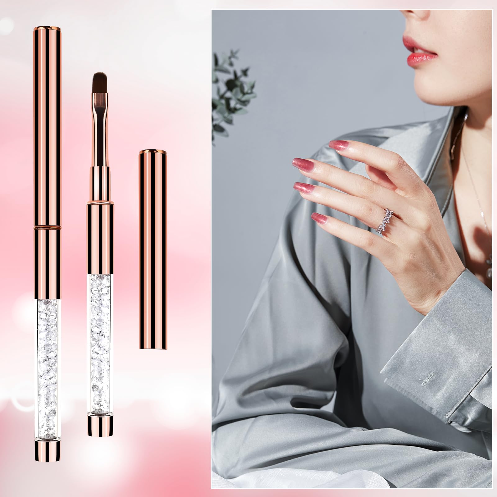 Hariendny gel nail art brush suitable for UV gel and polish painting.