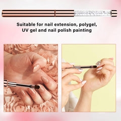 Synthetic bristles maintain shape and durability on Hariendny brush.