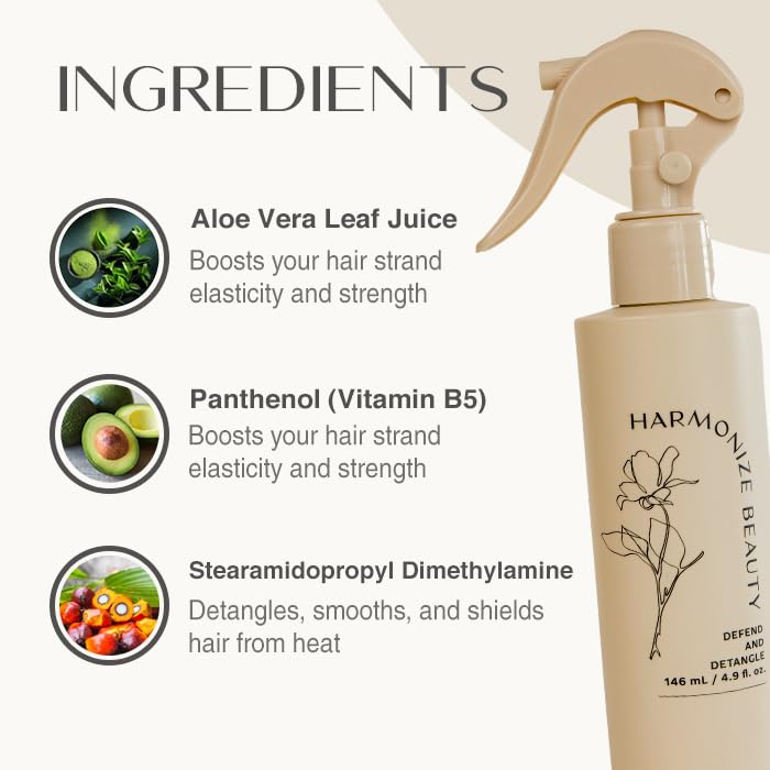 Close-up of frizz-free, glossy hair after using Harmonize conditioner.