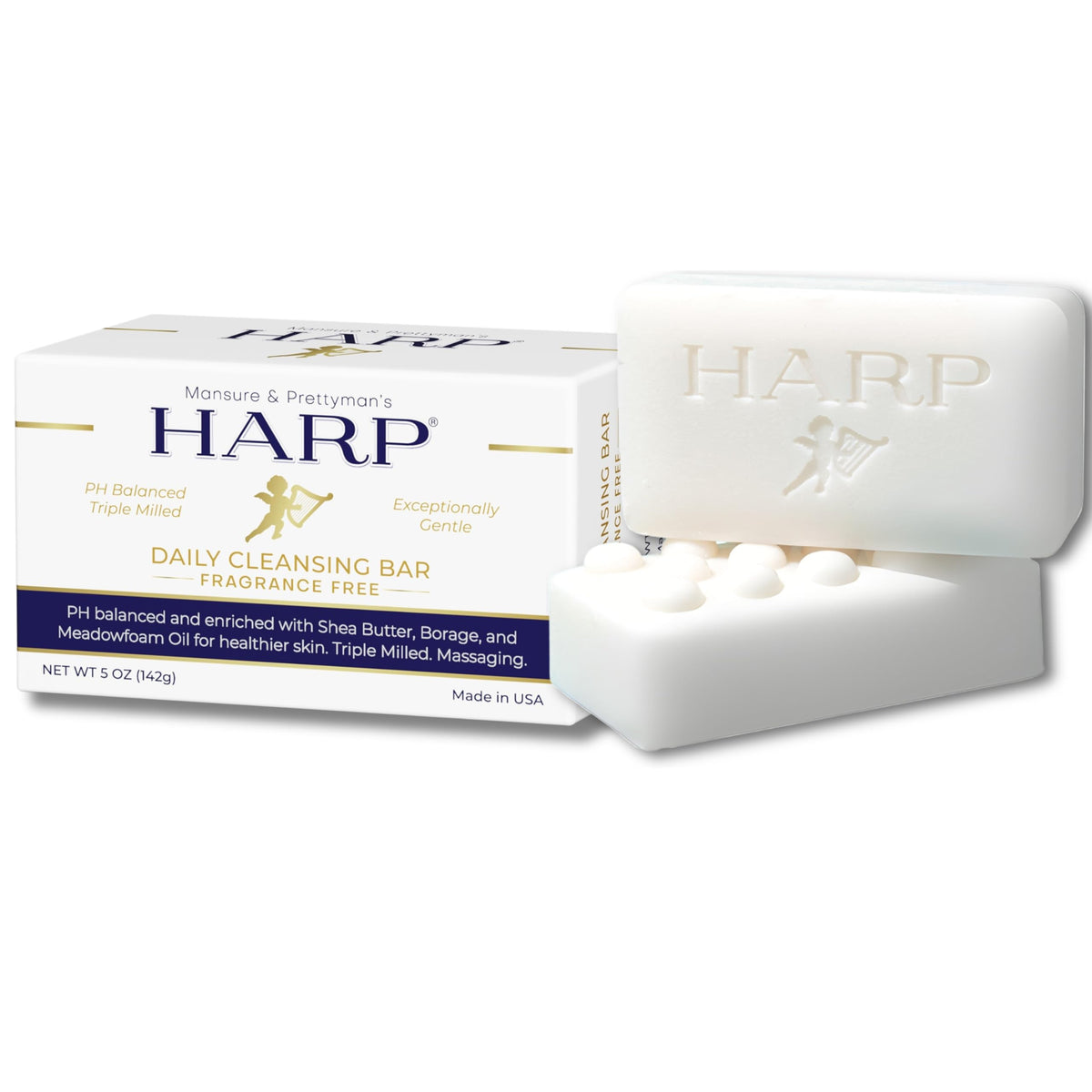 HARP Barra sin fragancia para piel sensible, uso diario suave
