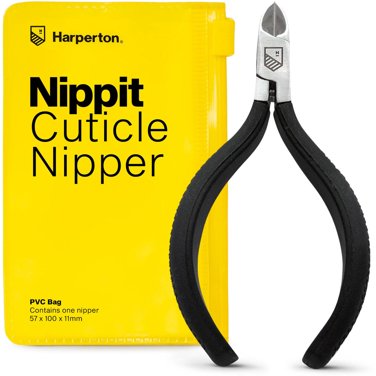 Harperton Nippit Cuticle Trimmer with full jaw nipper for precise nail care.