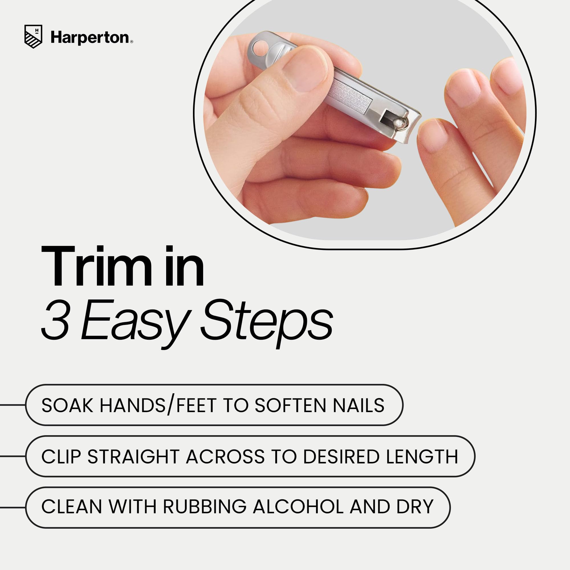 Harperton ergonomic design with non-slip grip aids comfortable use.