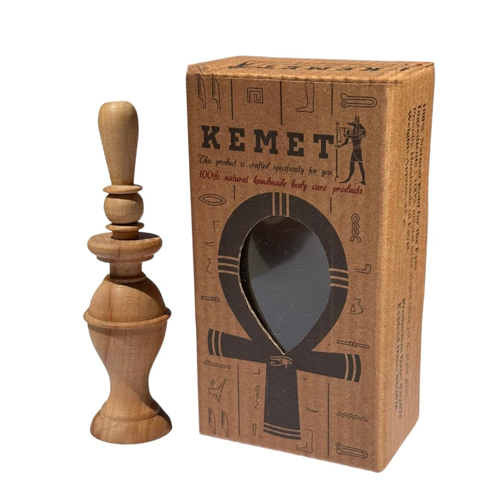 HARRAZ Kemet eyeliner powder packaging with pharaoh motif for daily wear
