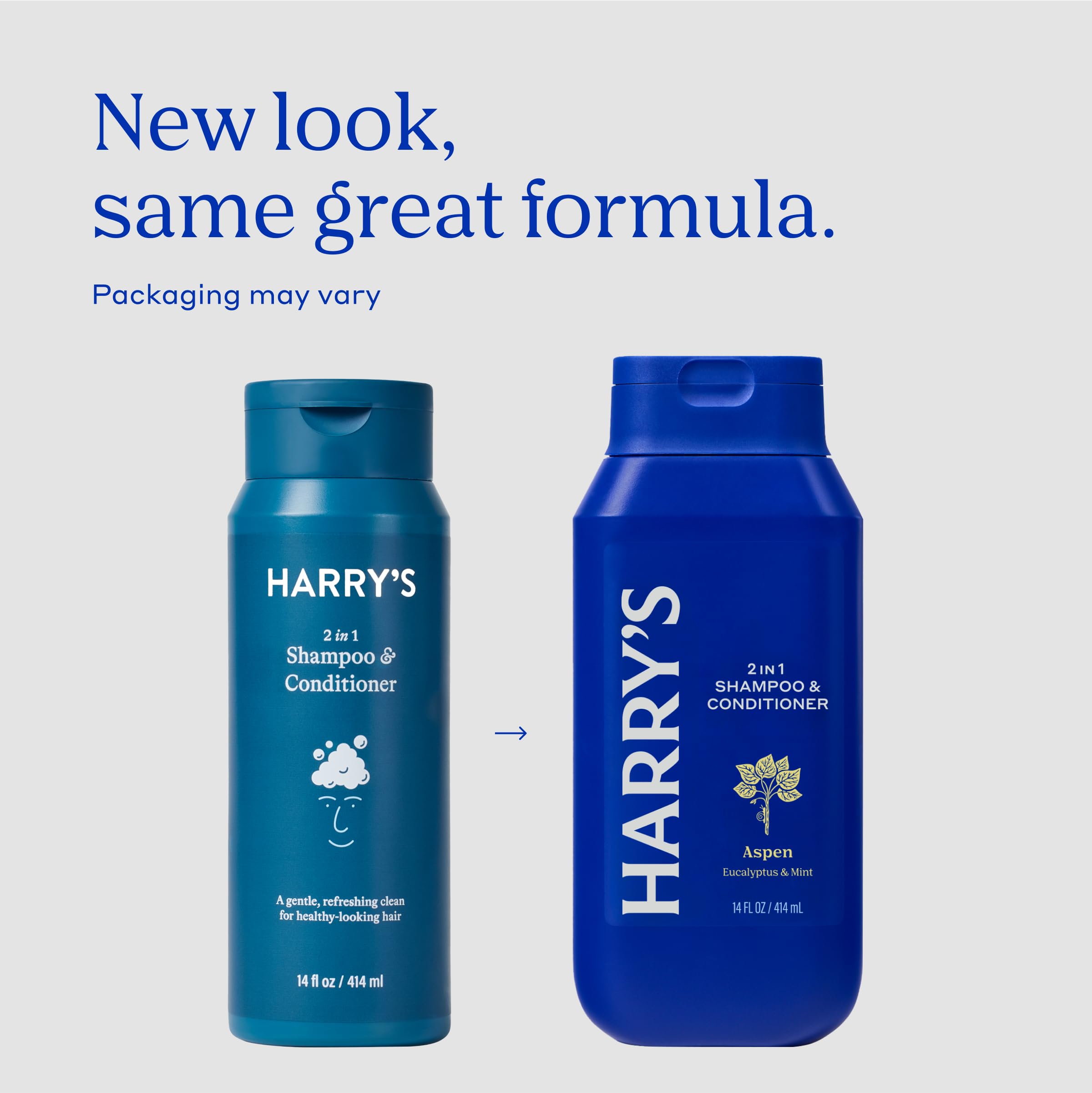 Harry's 2-in-1 Aspen lather demonstrates creamy foam for refreshing cleanse