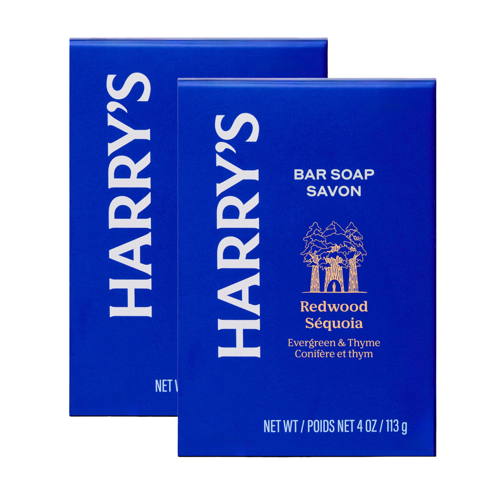 Harry's Redwood. Barra de jabón para hombre con espuma cremosa para piel suave y limpia.