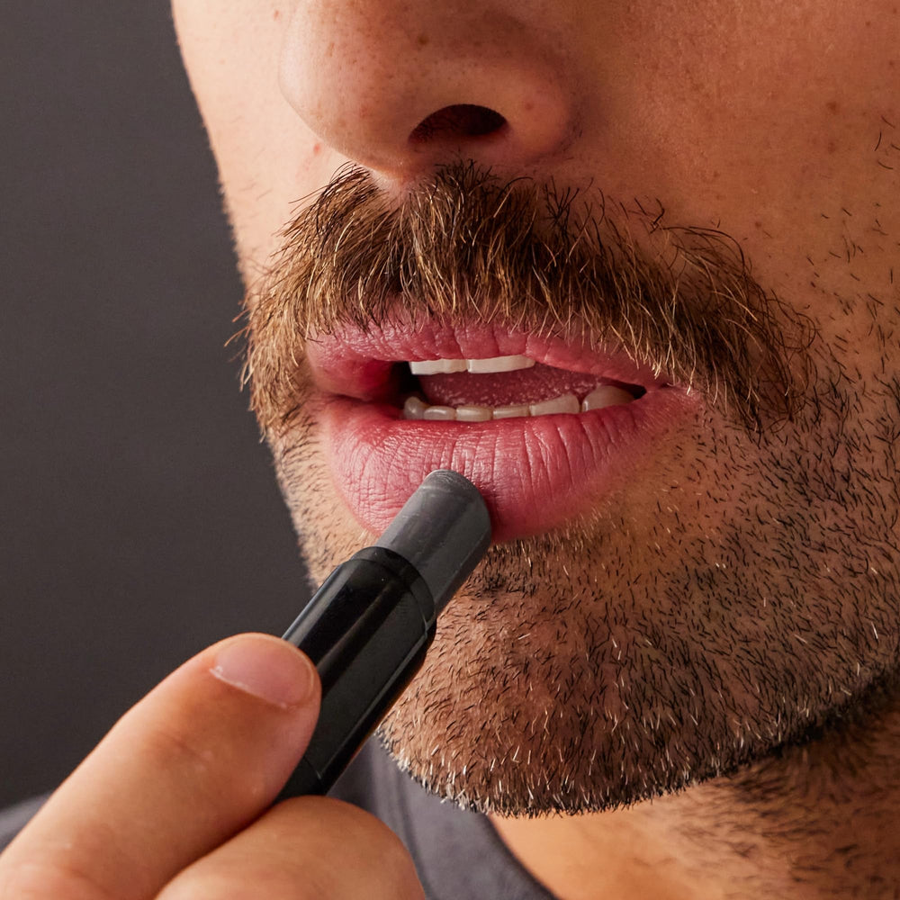 Harry's lip-balm-tube blends with skin pH for comfortable wear.