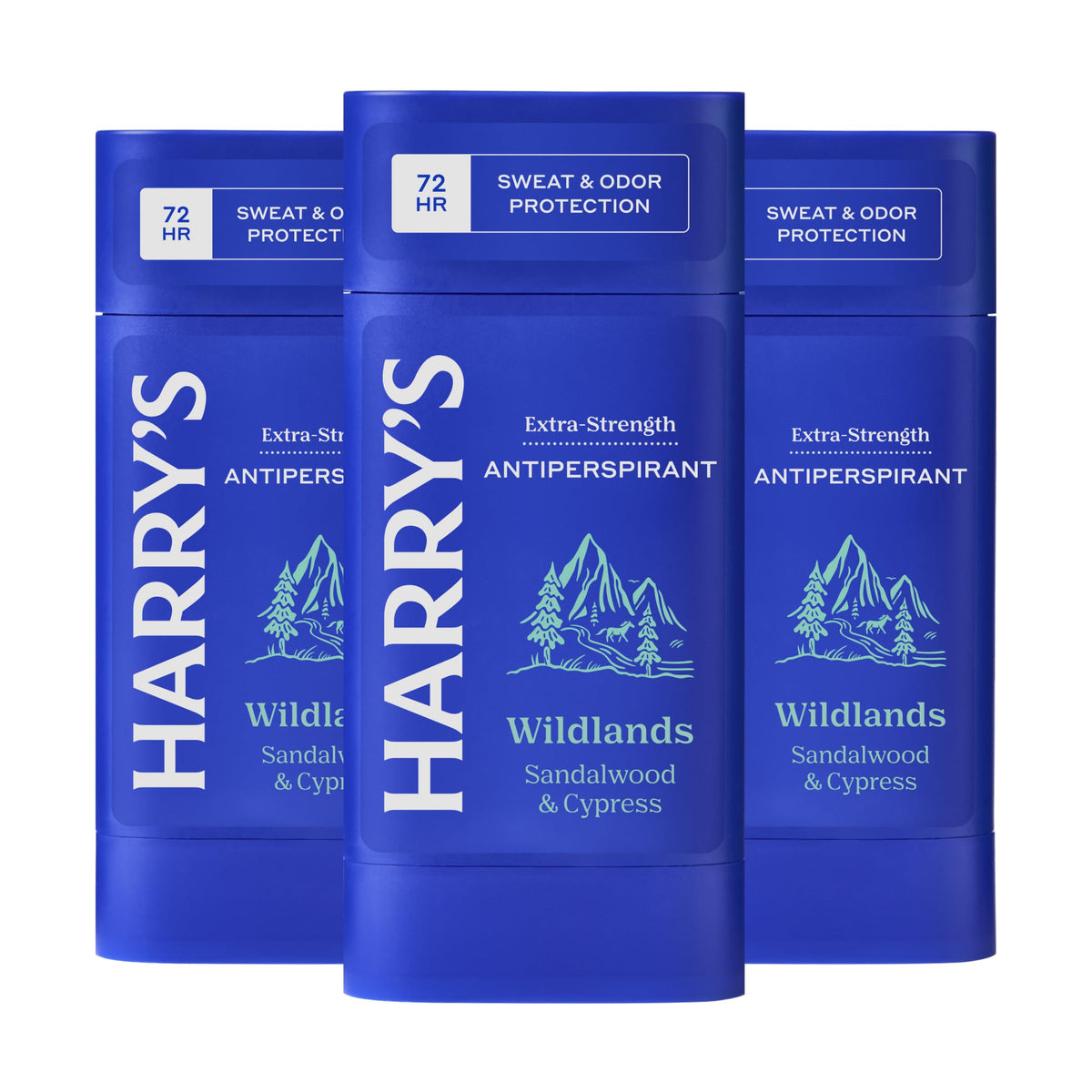 Harry's desodorante antitranspirante Wildlands en barra, protección duradera para días activos.