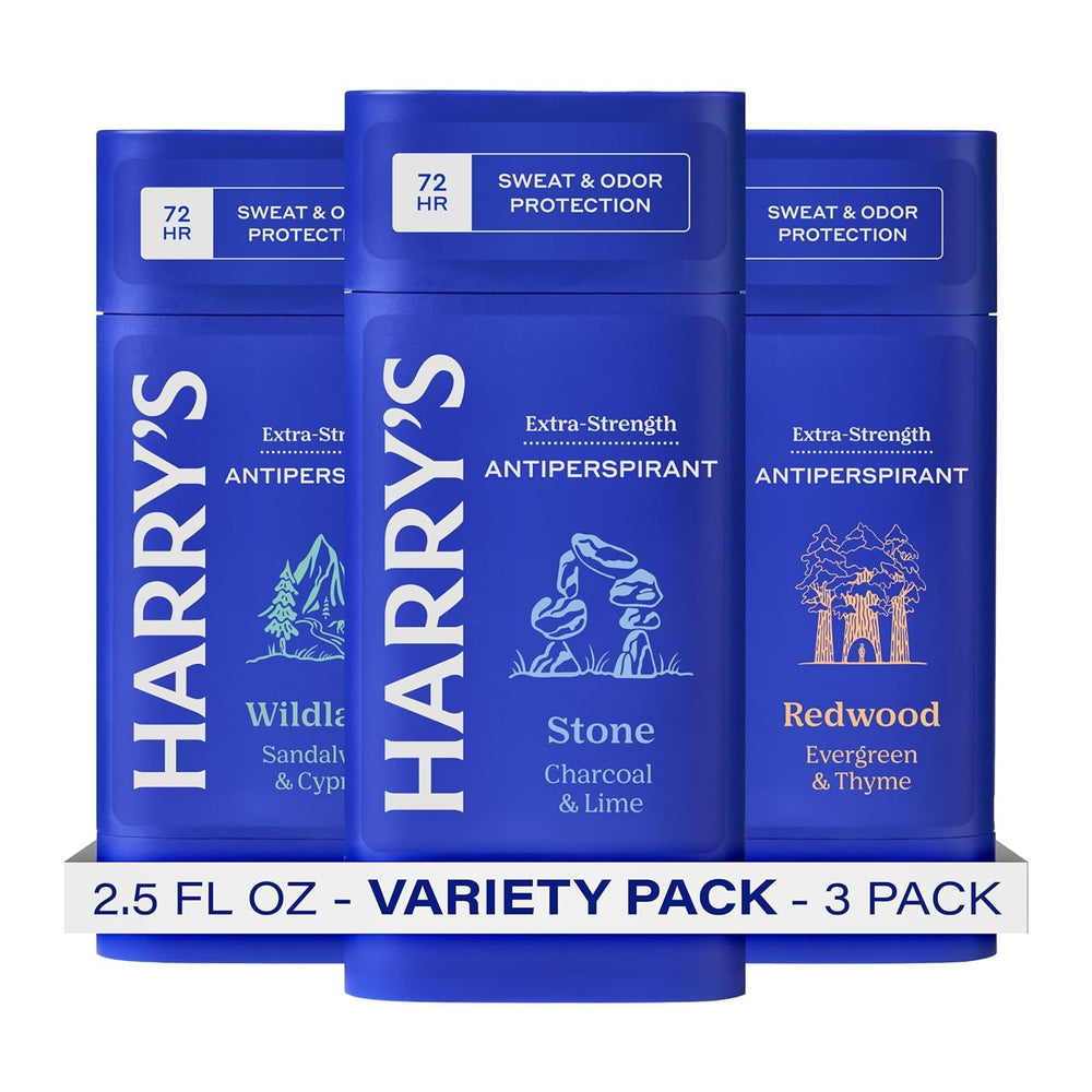 Harry's desodorante extra-fuerza barra blanca se desliza suave y mantiene frescura.