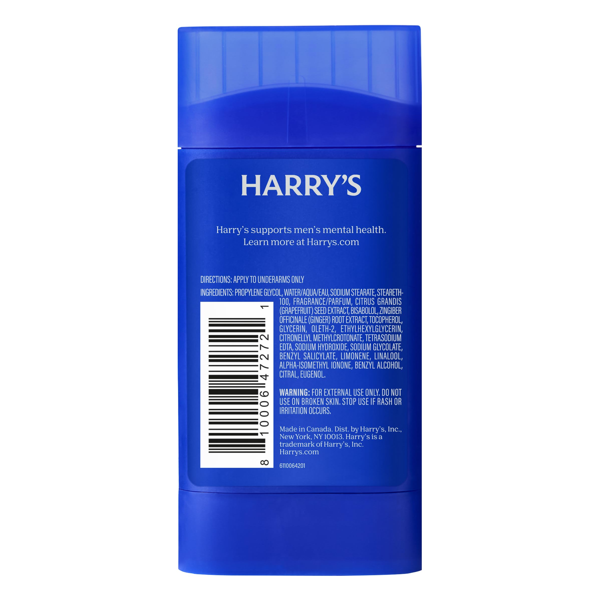 Harry's Redwood, desodorante sin aluminio para uso diario.