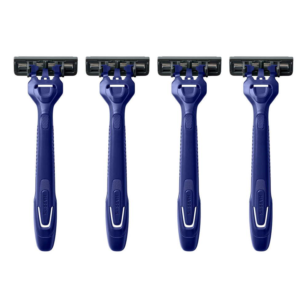 Harry's disposable razors in front view ready for everyday use