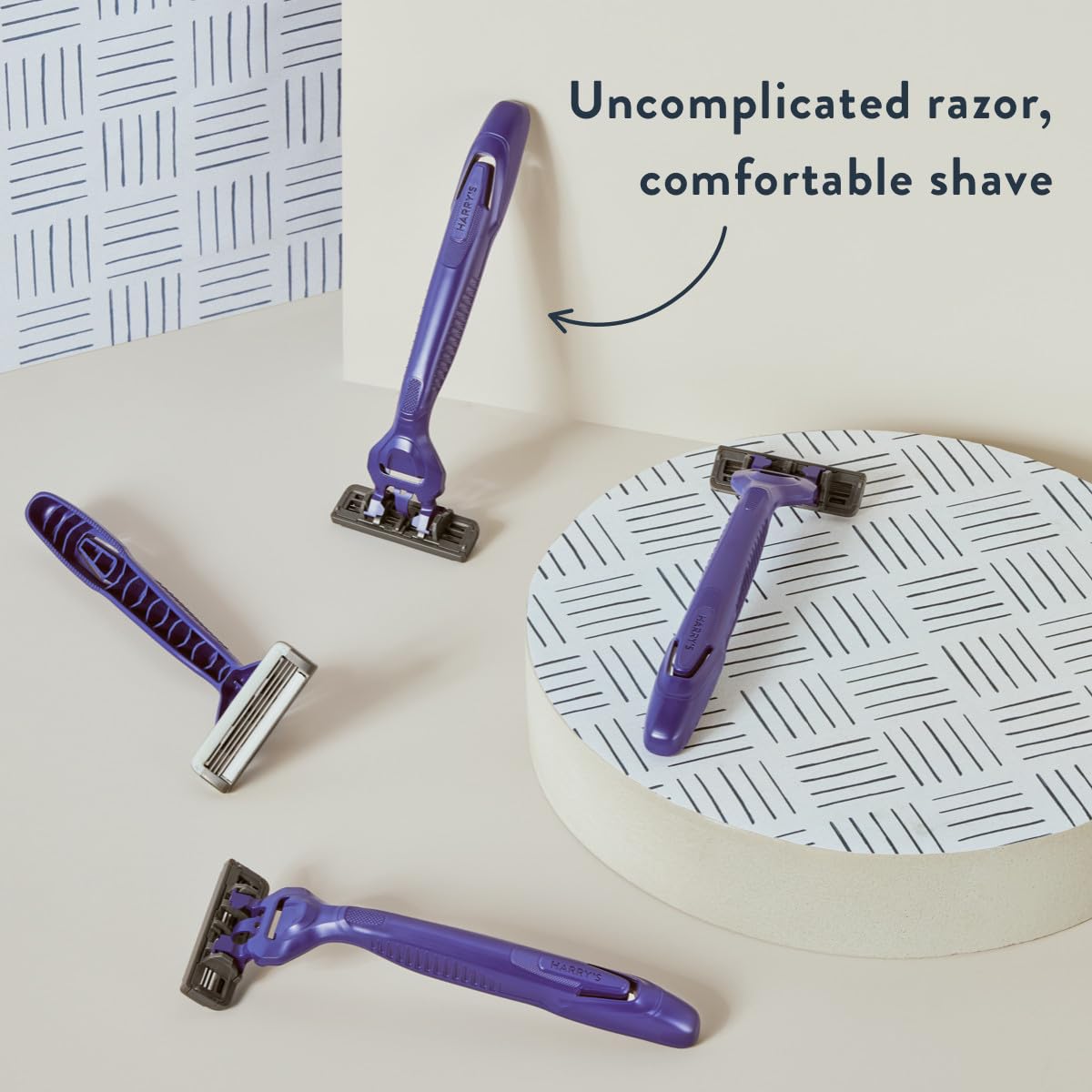 Harry's pivoting-head razor adapts to facial curves for precise shaving