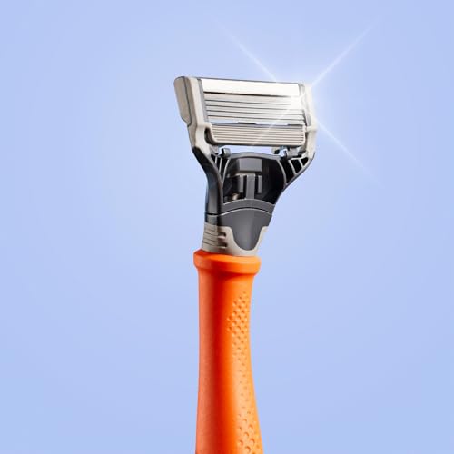 Harry's five-blade refill highlights a close shave and even pressure.