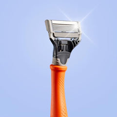 Harry's five-blade refill highlights a close shave and even pressure.