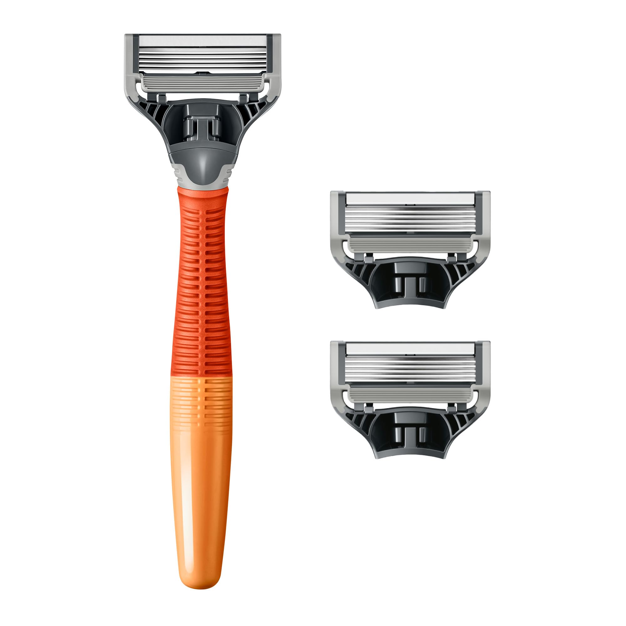 Harry's five-blade refills pack displayed for a smooth shave