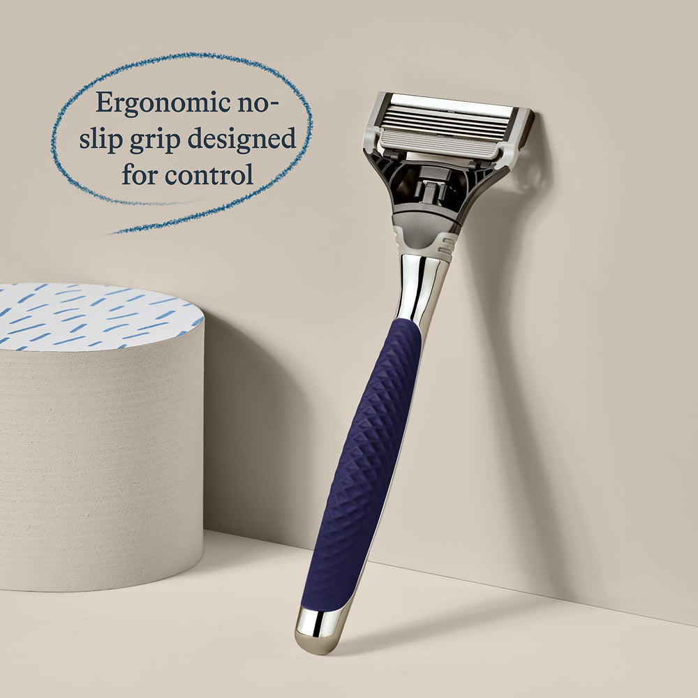 Harry's flex hinge technology follows facial contours for a close shave