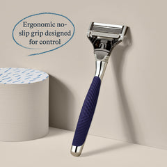 Harry's flex hinge technology follows facial contours for a close shave