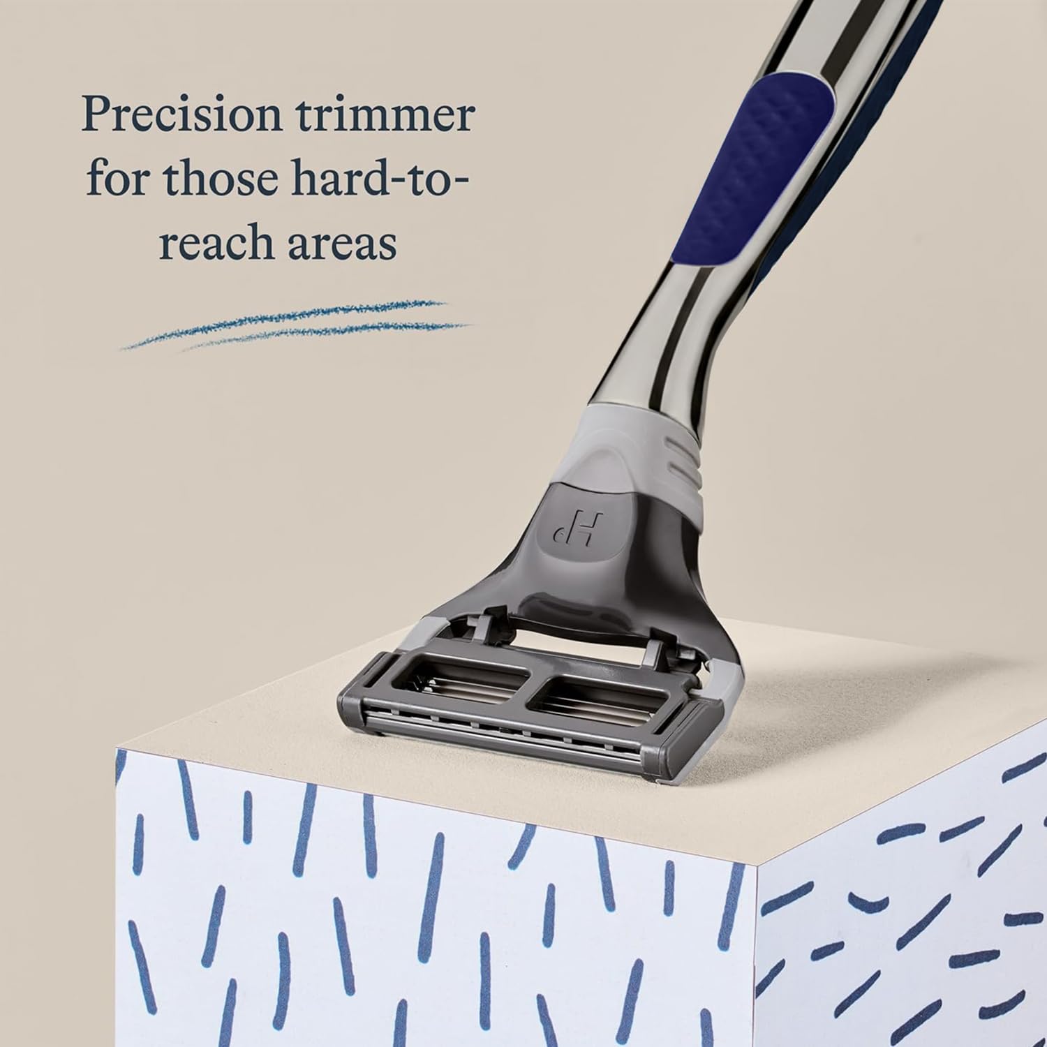 Harry's flex hinge lets blades follow facial contours for a close shave.