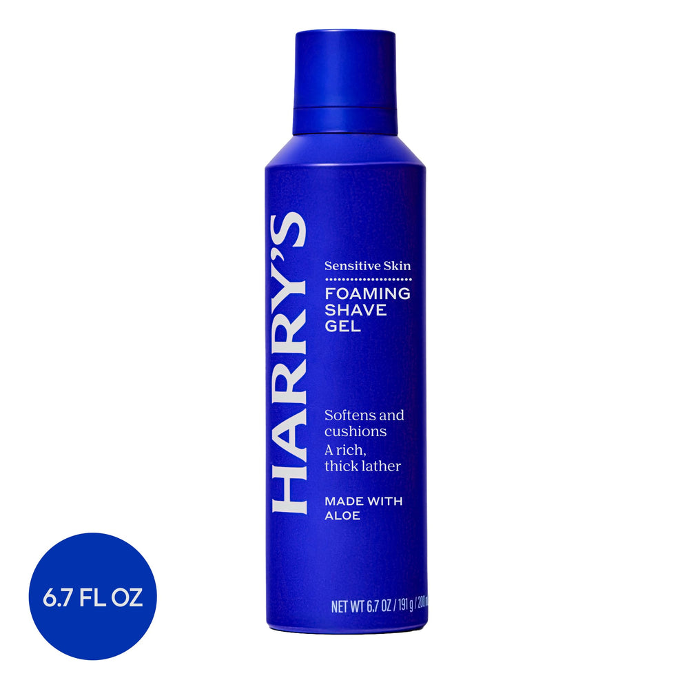 Harry's paraben-free label on bottle highlights clean formulation