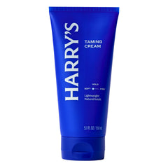 Harry's Hair Taming Cream jar closeup showing creamy texture