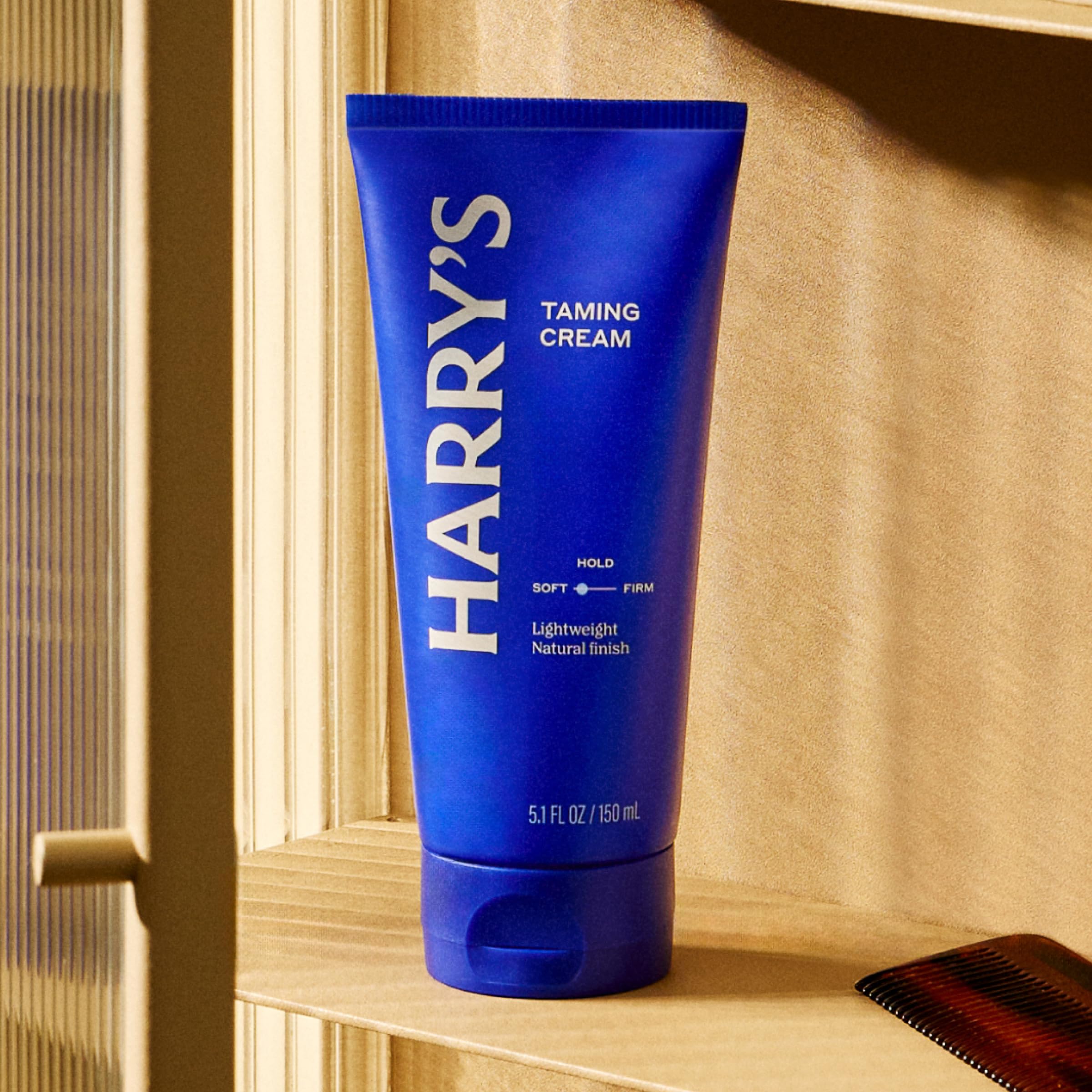 Harry's Hair Taming Cream 3-pack packaging highlights value