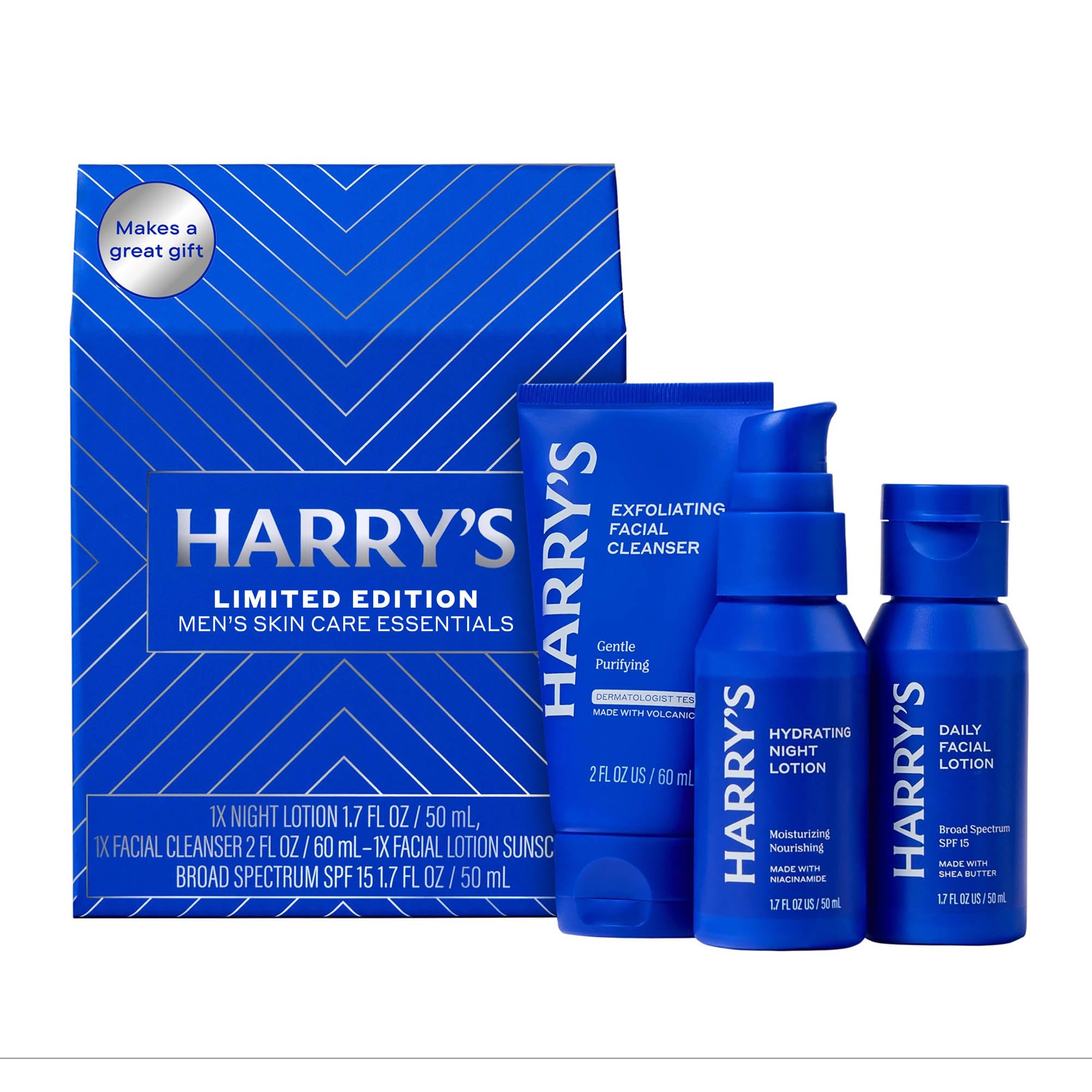 Harry's limpiador exfoliante muestra textura suave para limpieza de la piel