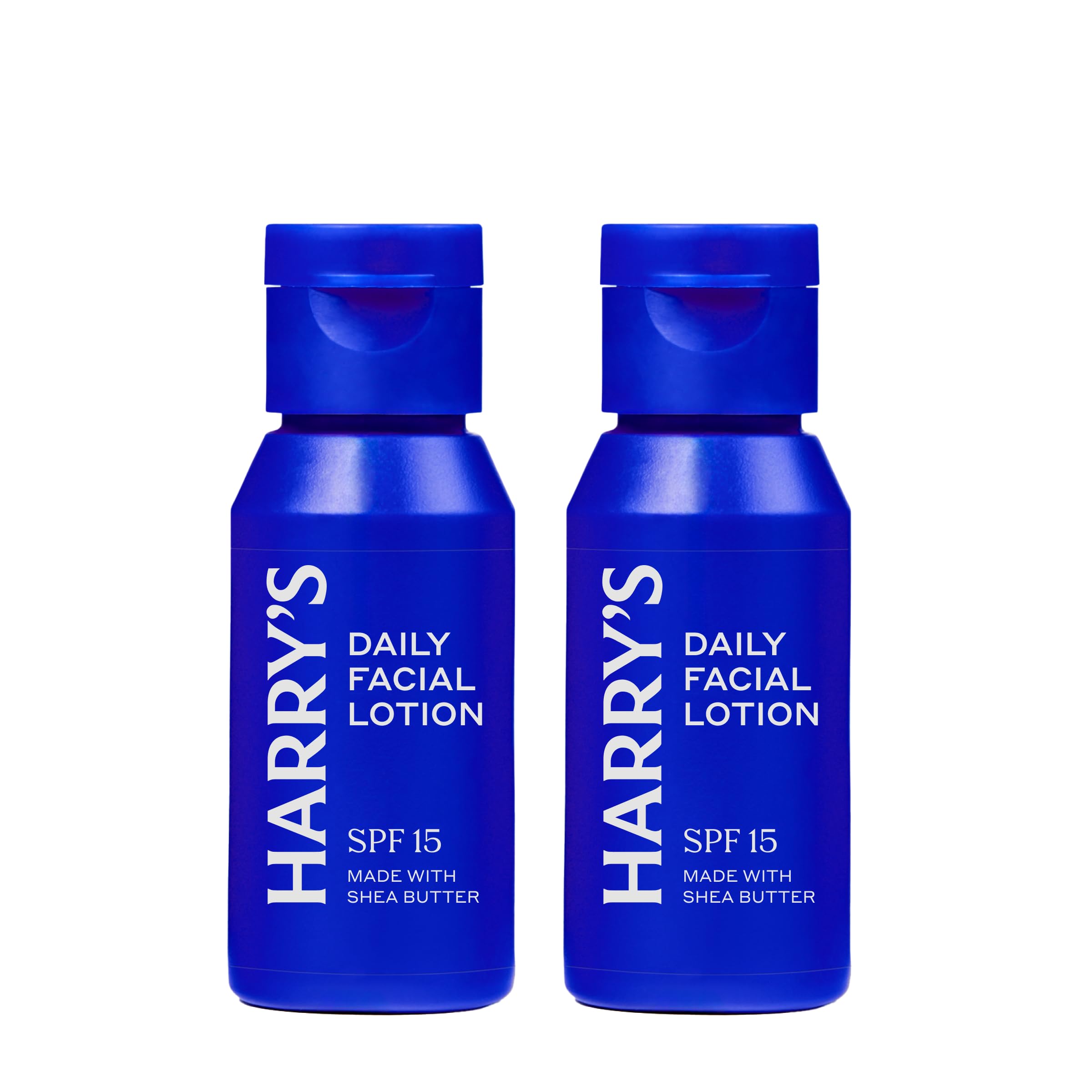 Harry's loción facial con SPF en par de frascos, 50 ml, ideal para viaje