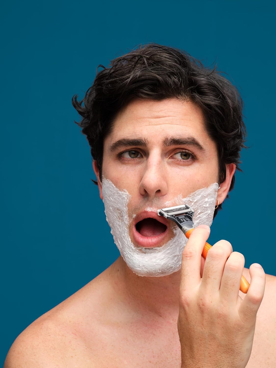 Harry's orange set for men, a premium grooming option.