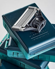 Harry's Original 5-blade refill closeup showing sharp blades for smooth shaves