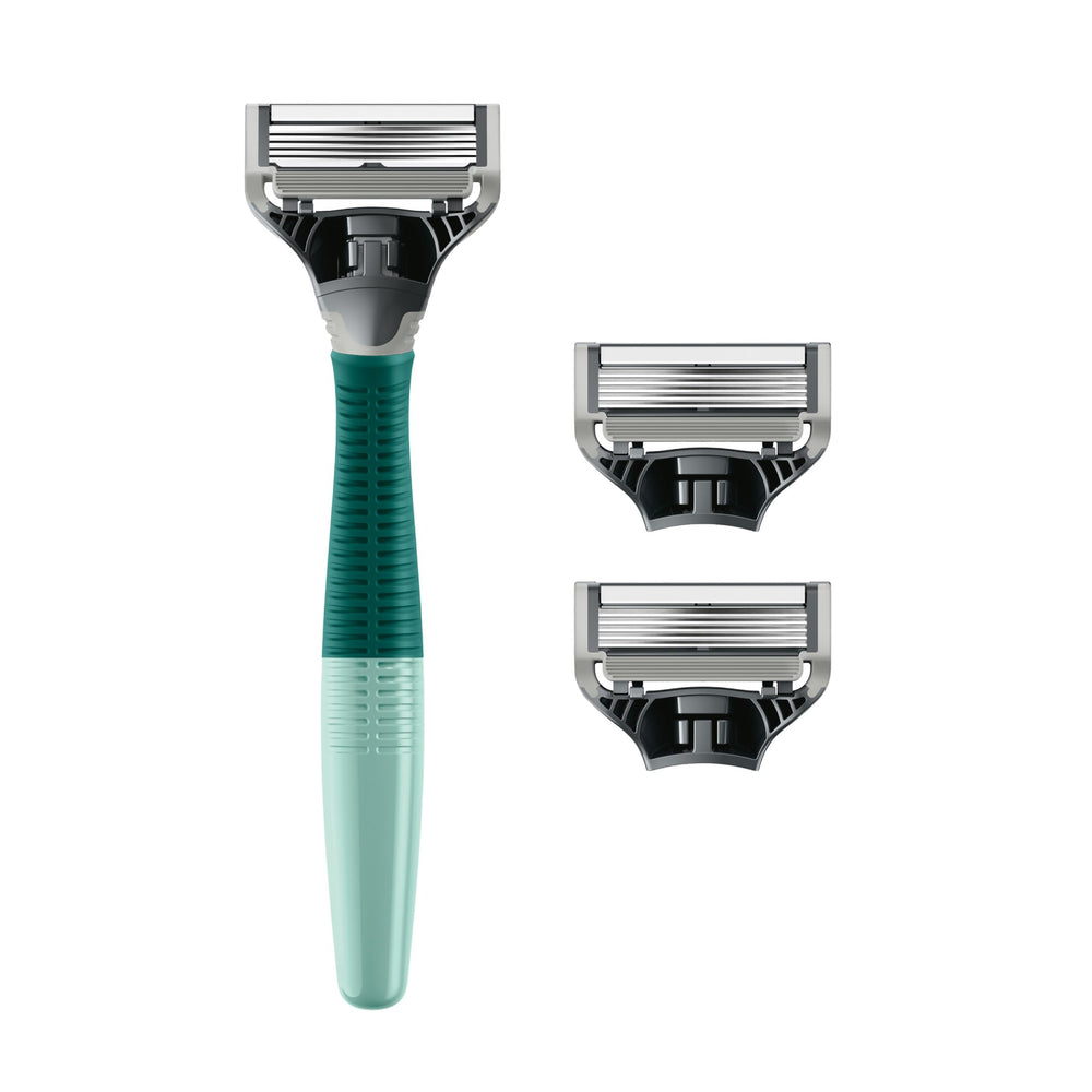 Harry's Original Shaving Kit five-blade refills for a smooth, close shave.