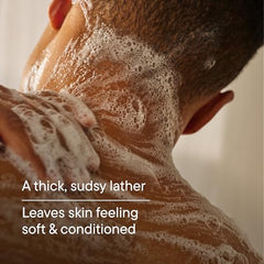 Harry's Stone body wash label closeup highlights sulfate-free formula