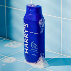 Harry's Wildlands close-up suds indicating gentle cleansing for sensitive skin.