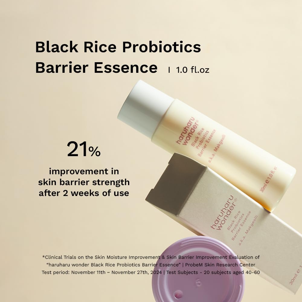 HARUHARU Wonder barrier essence bottle helps sensitive skin.