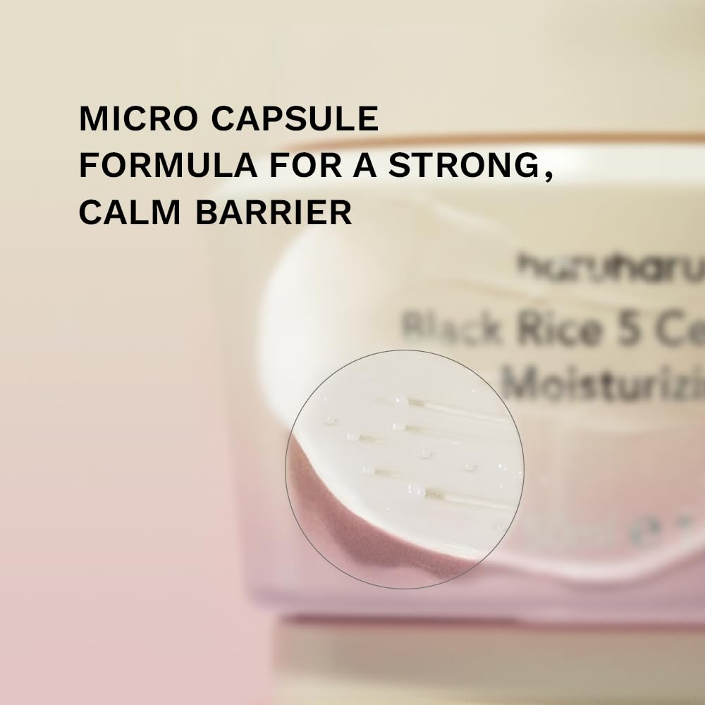 After-use glow from HARUHARU Wonder Black Rice Cream suggesting hydrated skin.