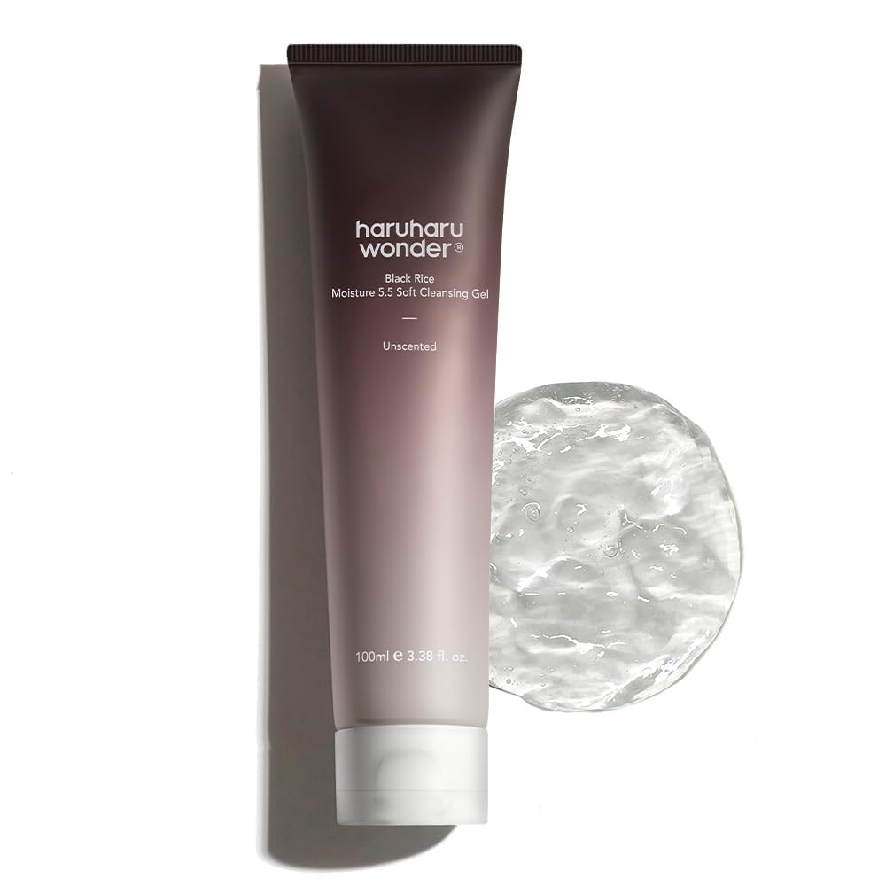 HARUHARU Wonder Black Rice Moisture, botella del limpiador suave para piel sensible