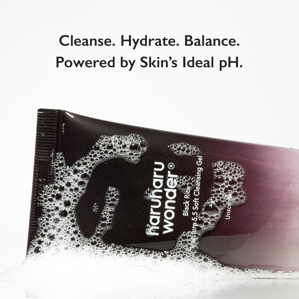 HARUHARU Wonder Black Rice Moisture en uso diario para limpieza facial