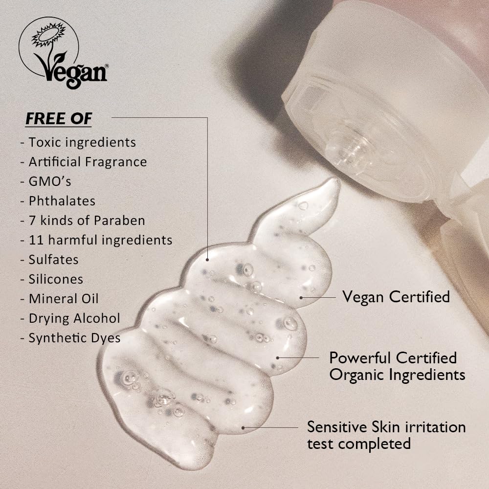 Textura cremosa del gel limpiador HARUHARU para uso diario