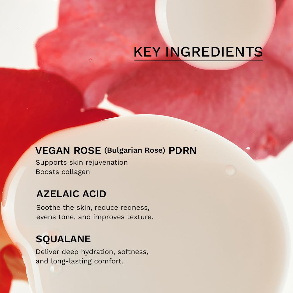 HARUHARU Wonder Rose PDRN Serum, extracto de rosas bulgares para antioxidantes suaves.