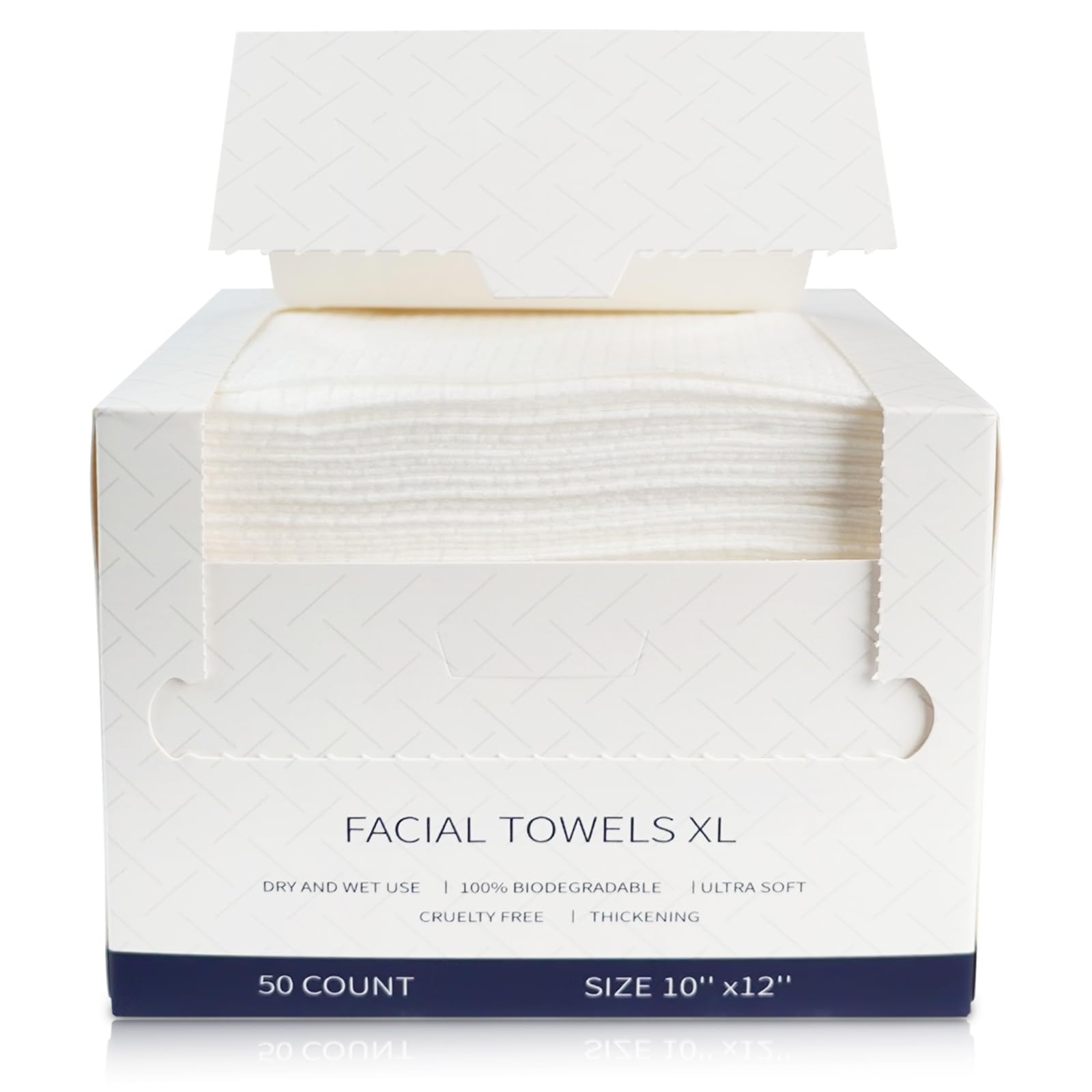 Harvanco face towels 50-count pack, portable and travel-ready for on-the-go skincare.