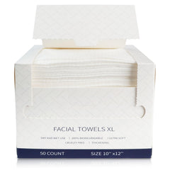 Harvanco face towels 50-count pack, portable and travel-ready for on-the-go skincare.