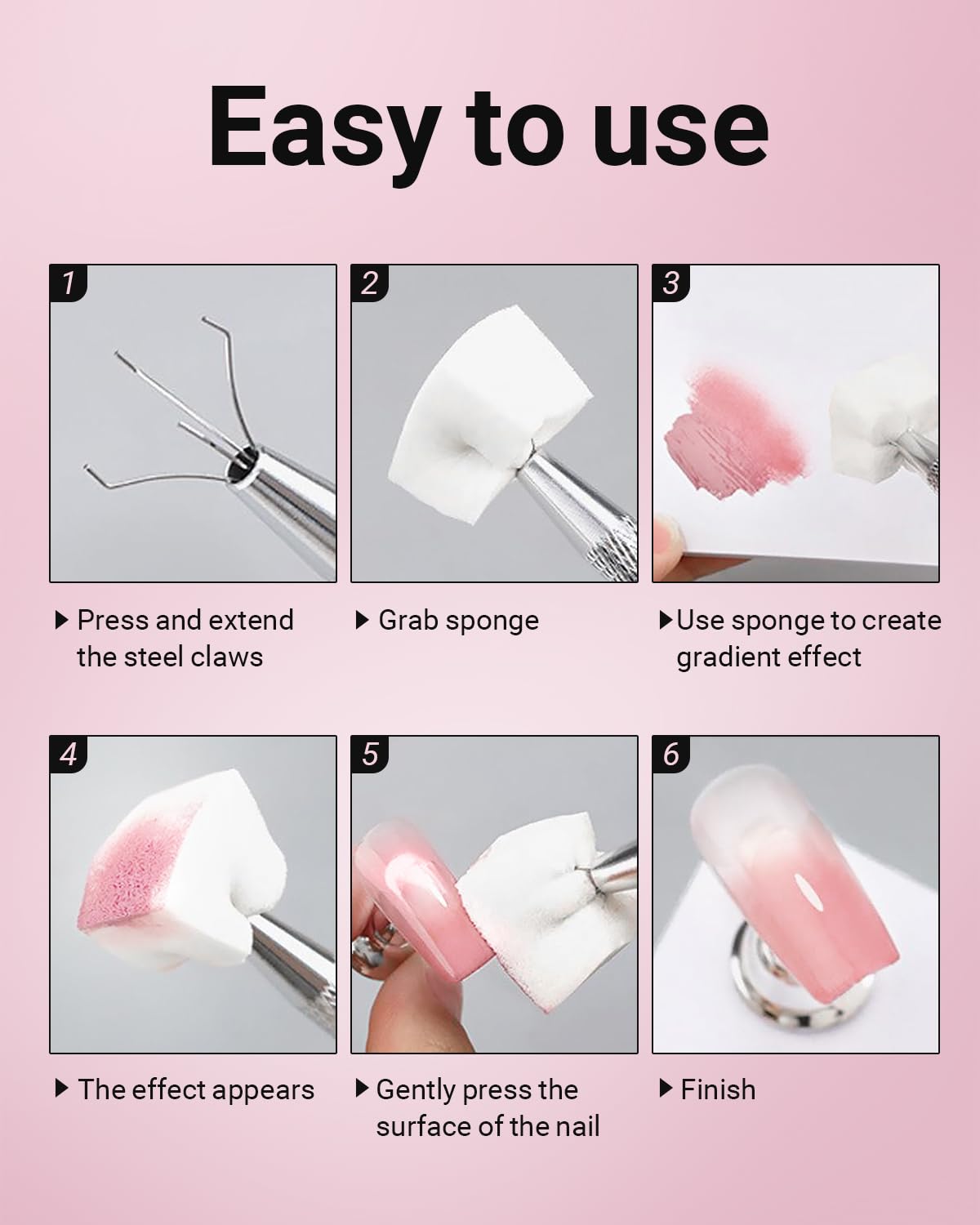 Hasakhi 200-piece pack supports versatile at-home and salon ombre projects.