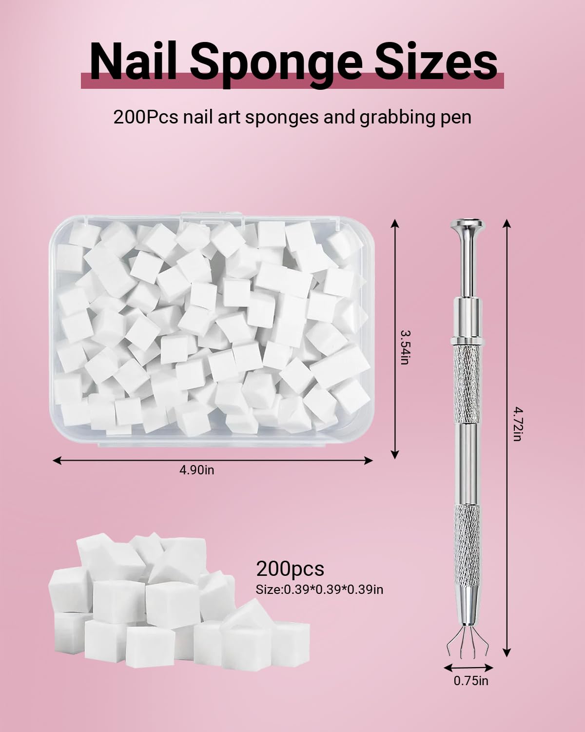 Hasakhi spring clamp handle nail tool enables one-handed placement during design.