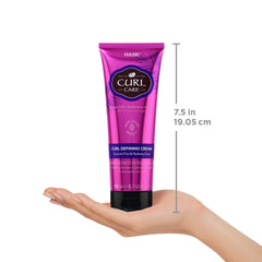 HASK aplicación-crema-rizos-húmedos facilita peinado y definición.