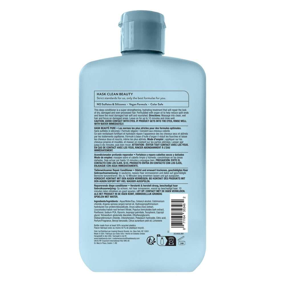 HASK adecuado para todo tipo de cabello y teñidos, color seguro