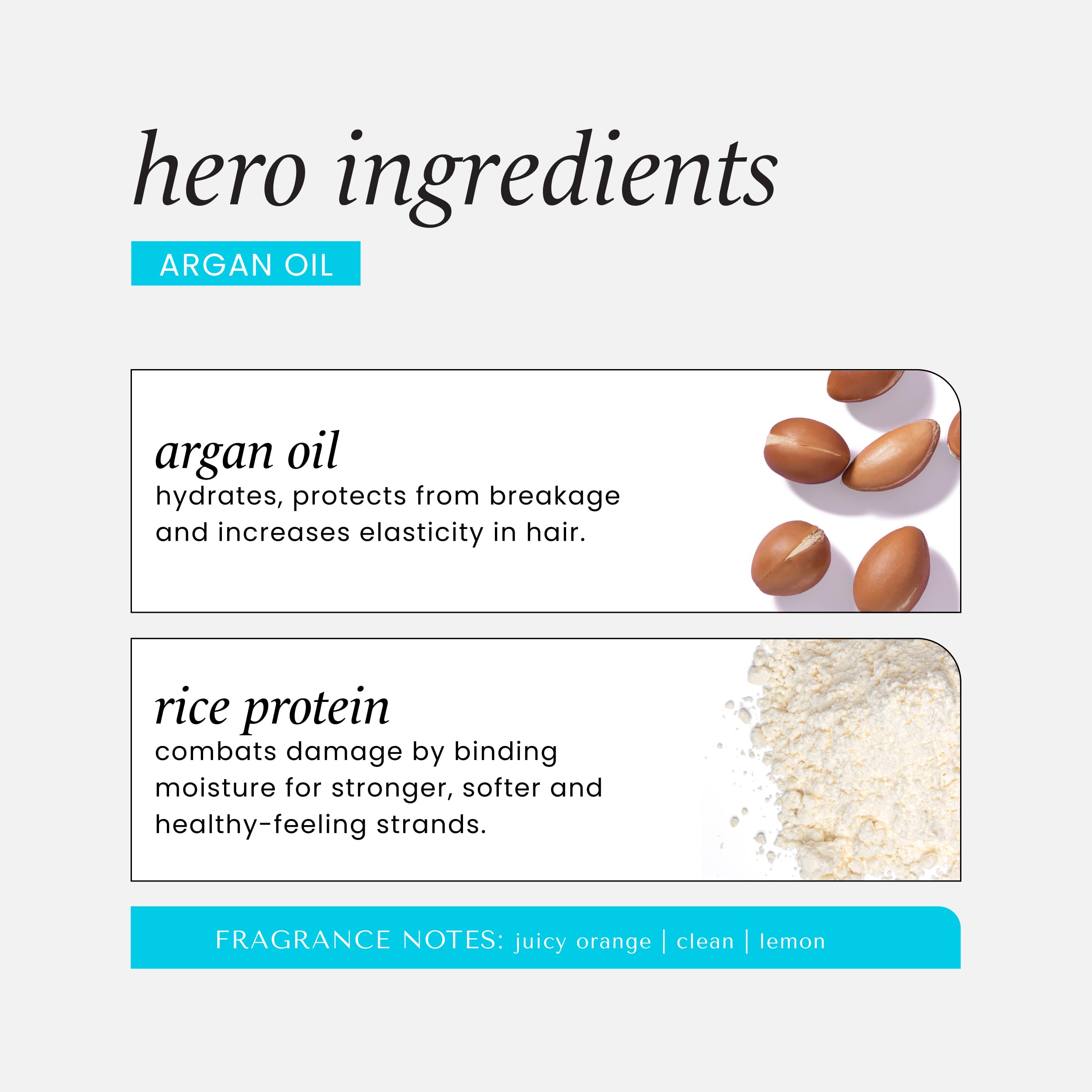 HASK Argan Oil 5-in-1 Leave-In applied to hair for shine and manageability.