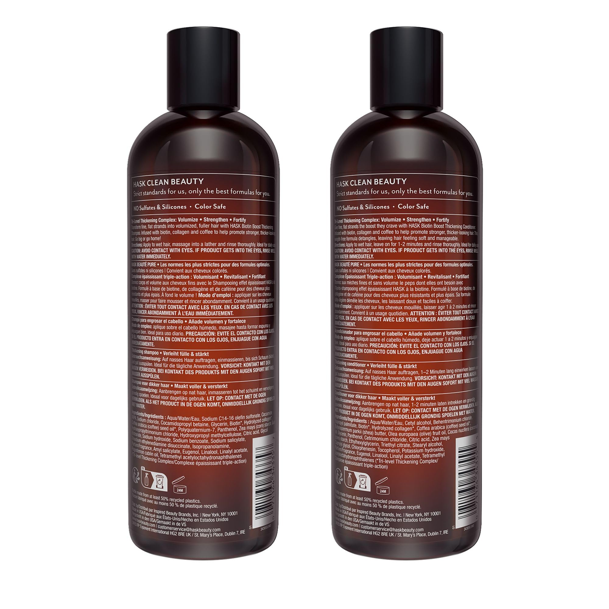 Uso diario con HASK Biotin Boost para volumen y cuerpo.