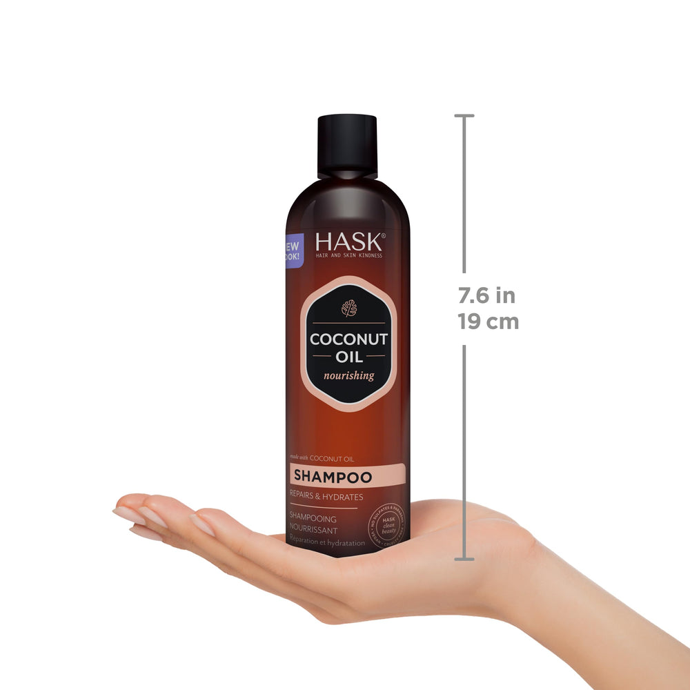 Cabello tras usar HASK, tacto suave y brillo natural.