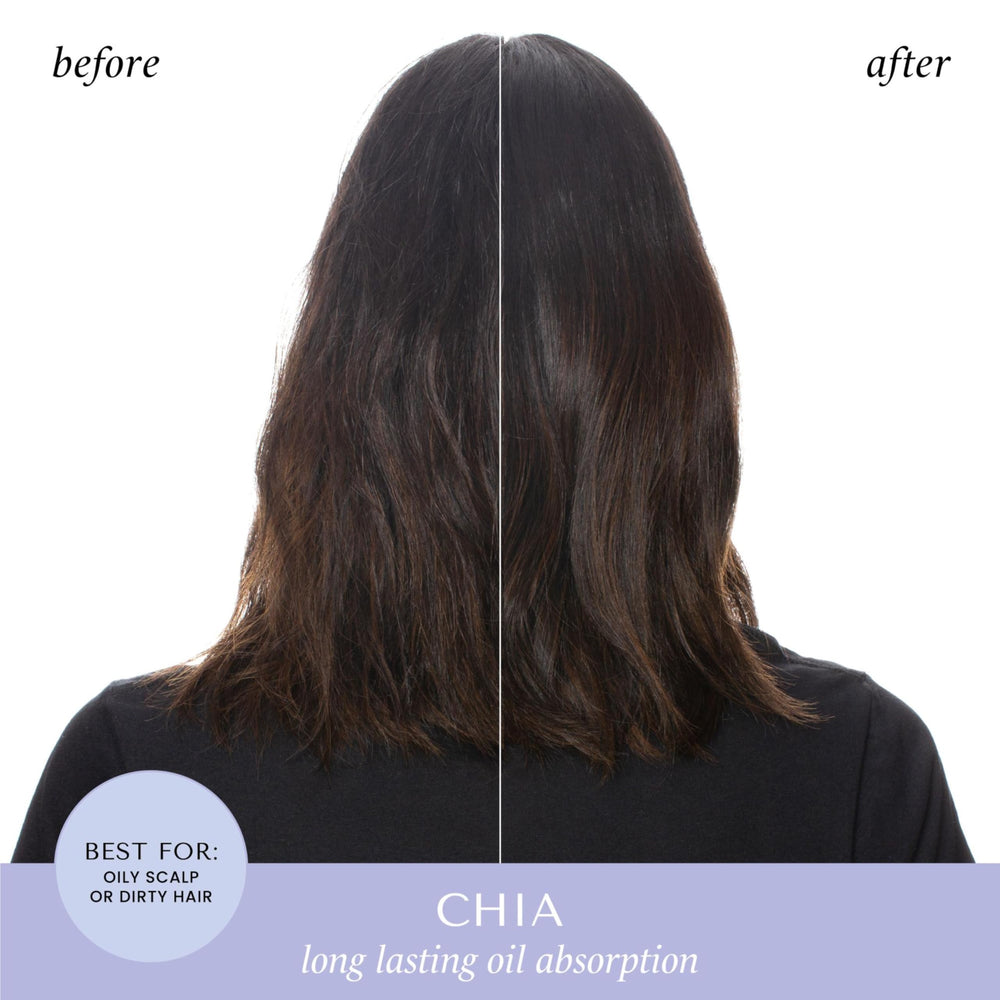 HASK chia-seed dry shampoo root volume image highlights added body.