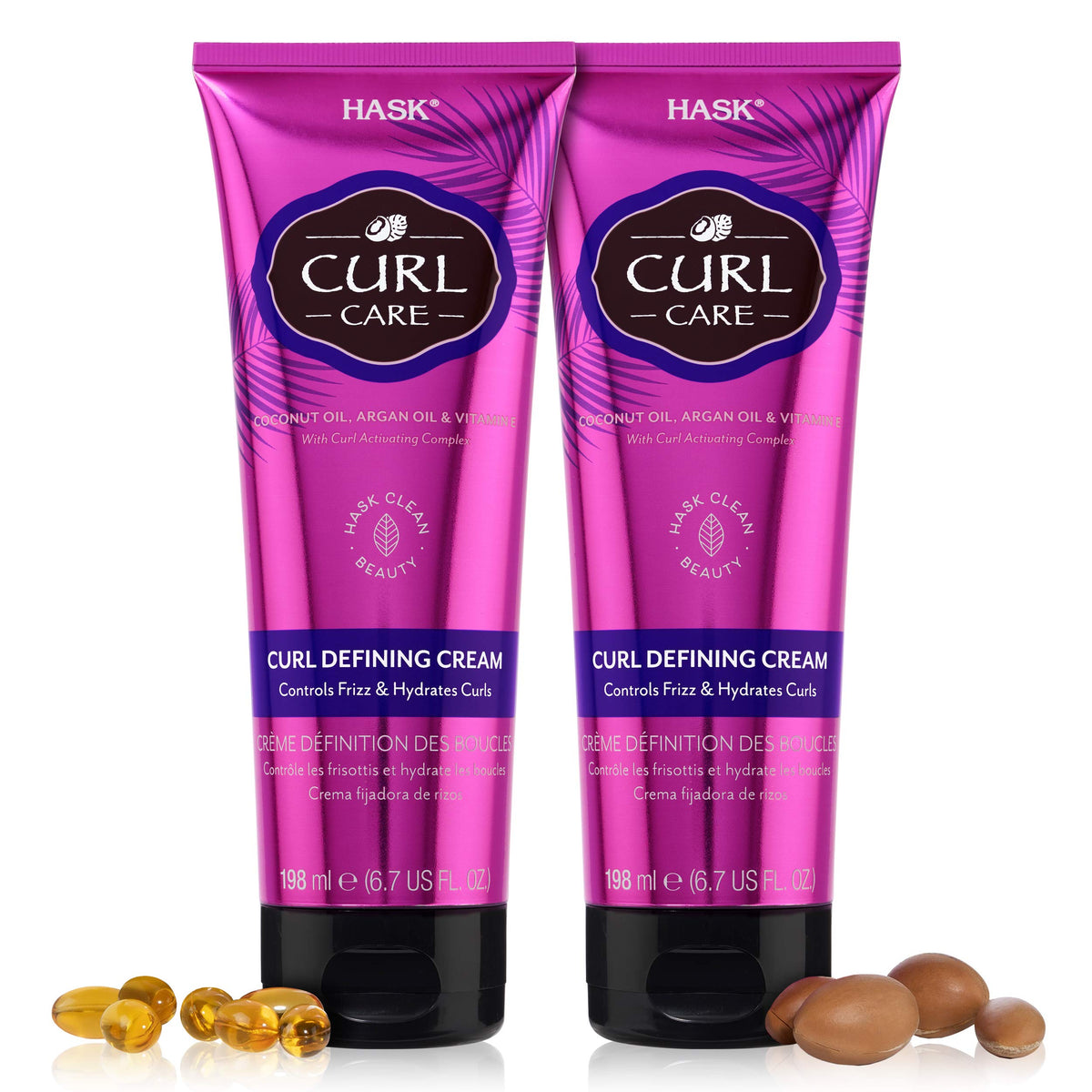 HASK crema-cabello-definicion-rizos para rizos definidos y suaves.
